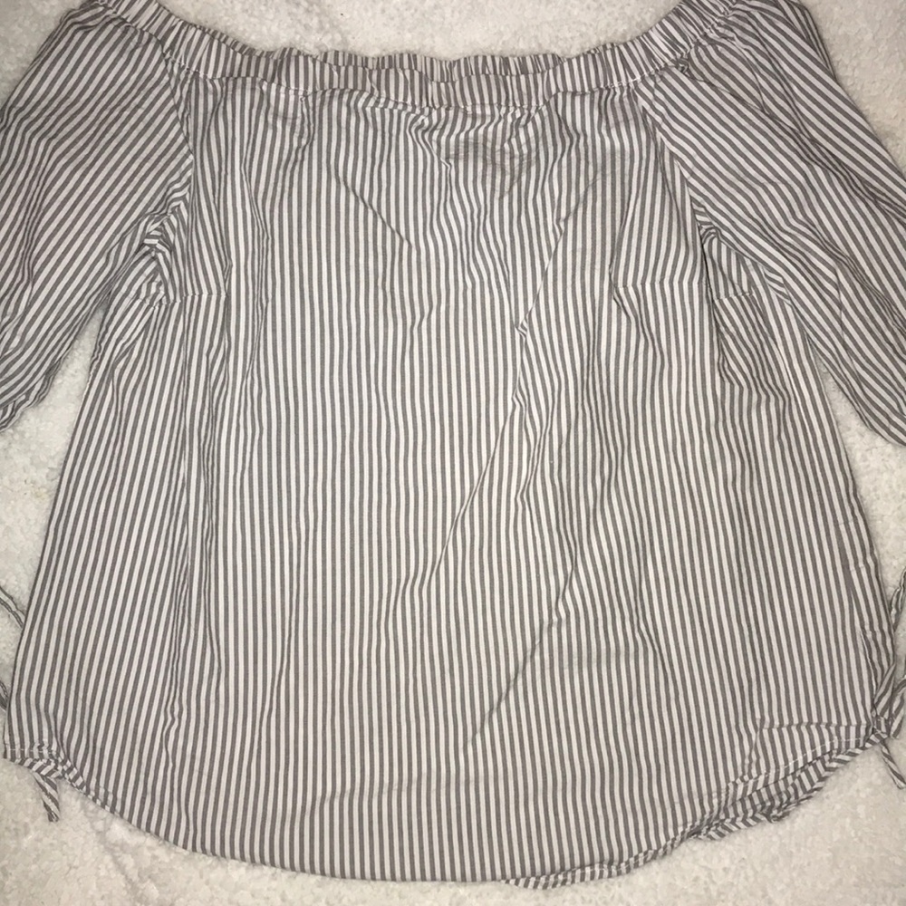 off the shoulder dress shirt